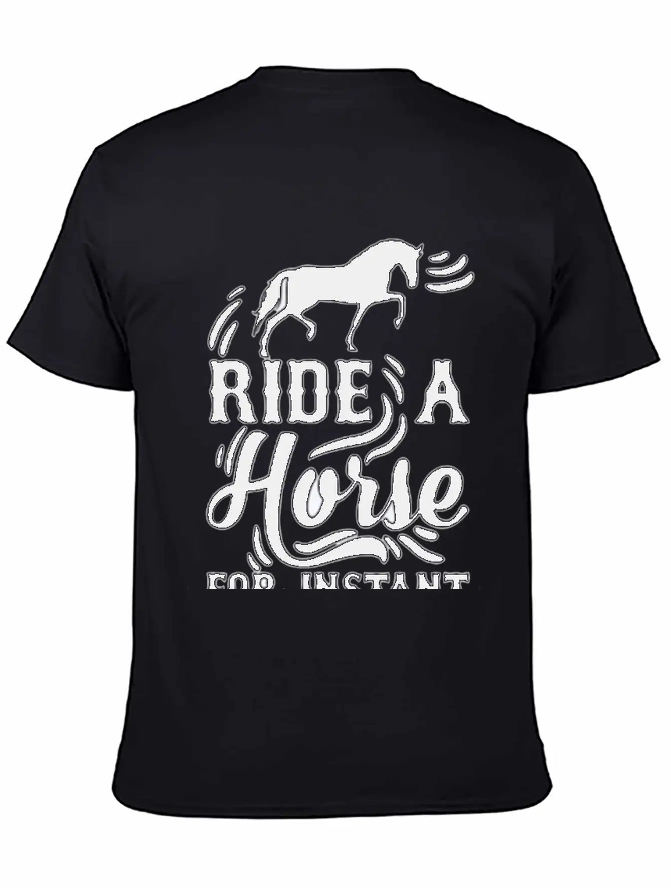 Horse Instant Happiness Stylish Everyday T-Shirt – Unisex Basic Cotton Tee