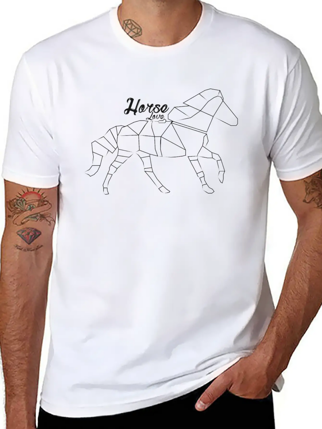 Horse Love 2 Unisex Casual T-Shirt – Clean Design For Daily Comfort