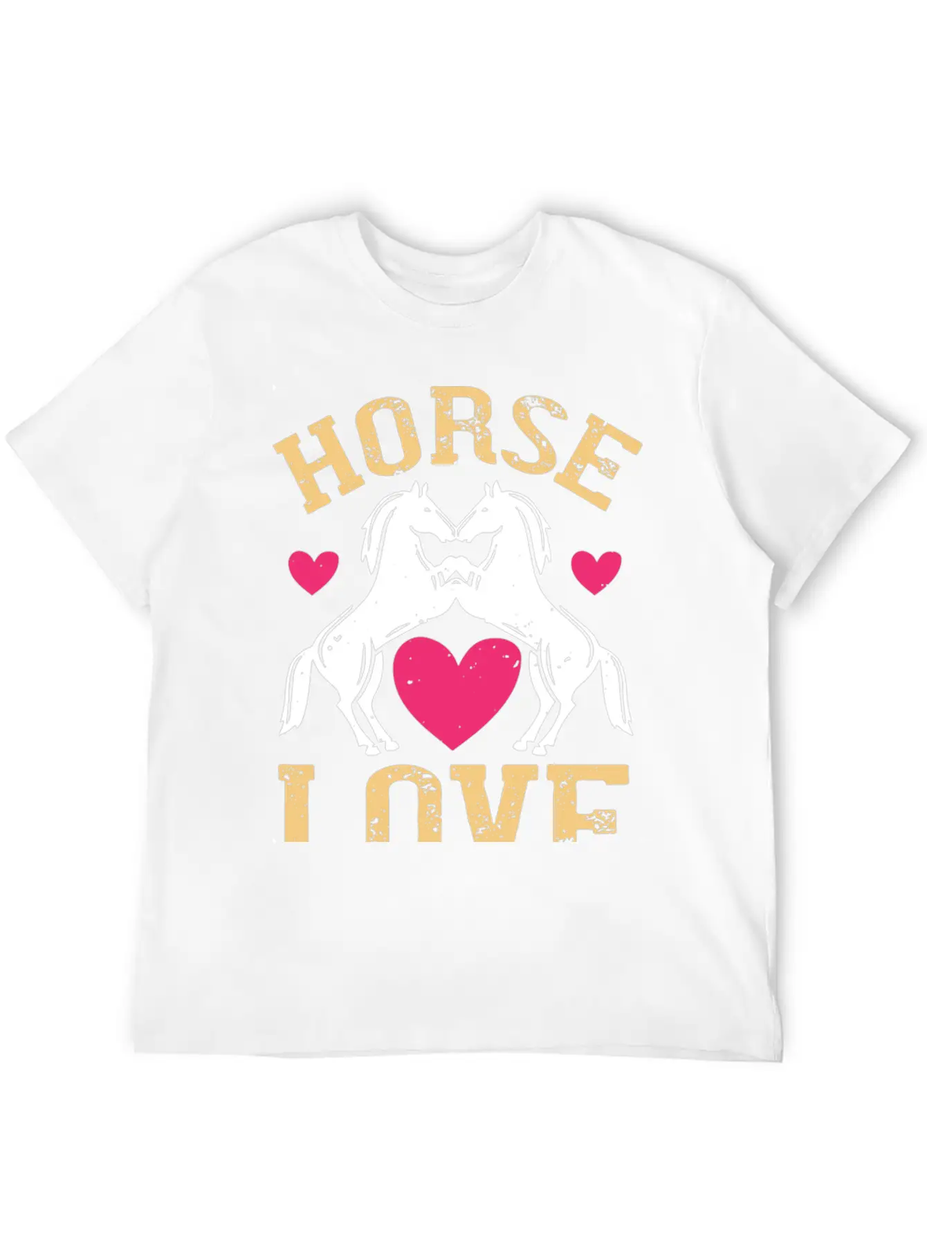 Horse Love Essential Cotton Tee For Daily Outfits – Unisex Style