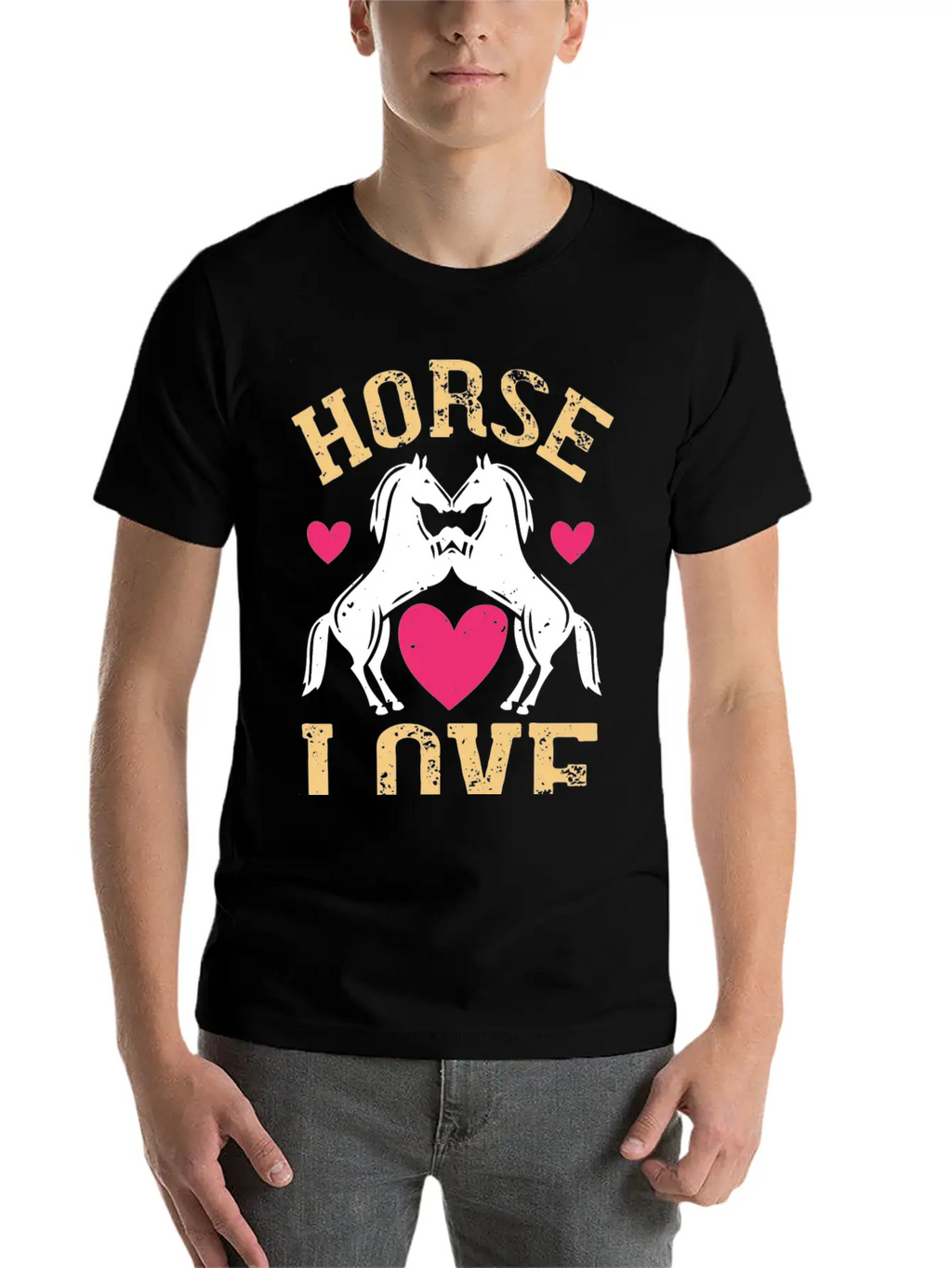 Horse Love Essential Cotton Tee For Daily Outfits – Unisex Style