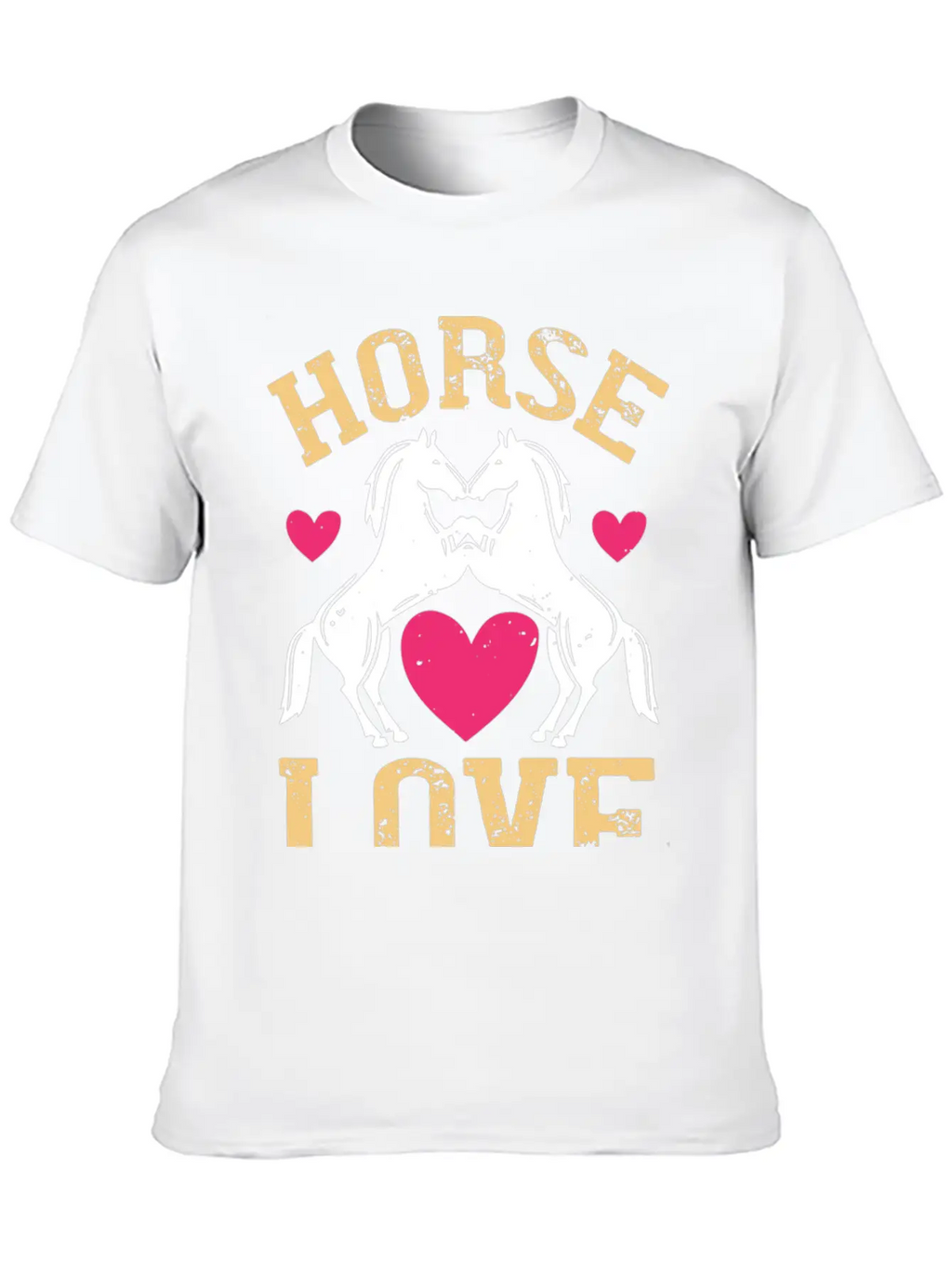 Horse Love Essential Cotton Tee For Daily Outfits – Unisex Style