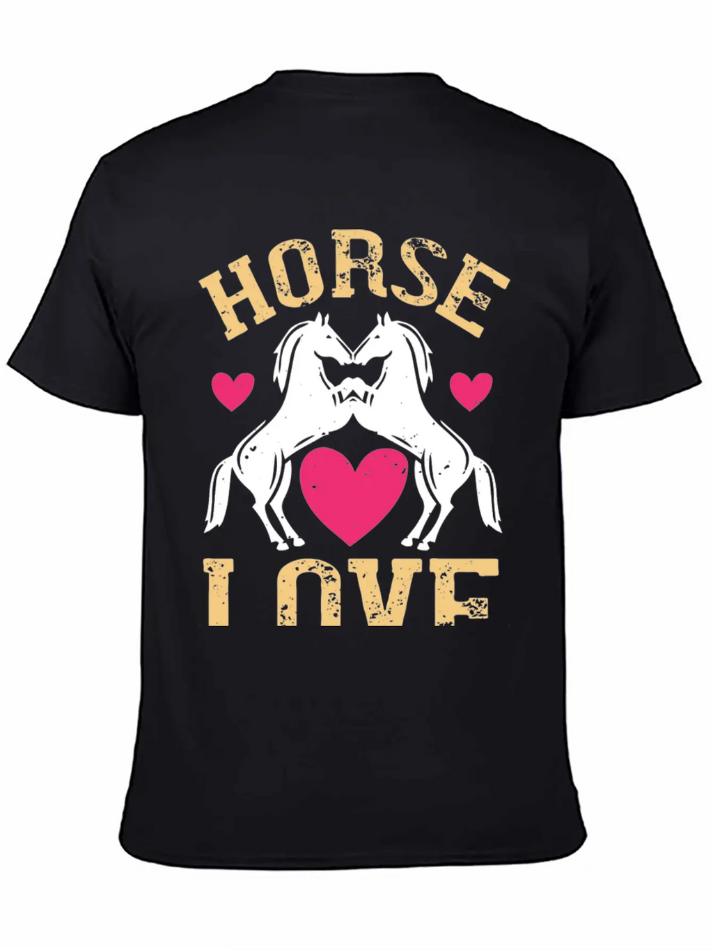 Horse Love Essential Cotton Tee For Daily Outfits – Unisex Style