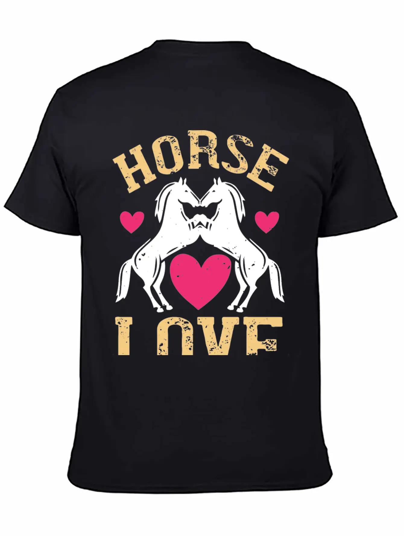 Horse Love Essential Cotton Tee For Daily Outfits – Unisex Style