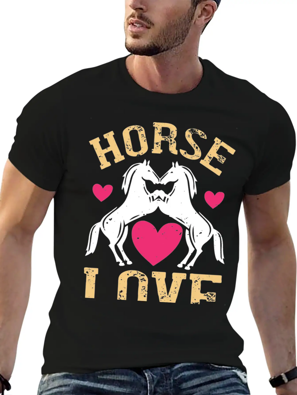 Horse Love Essential Cotton Tee For Daily Outfits – Unisex Style