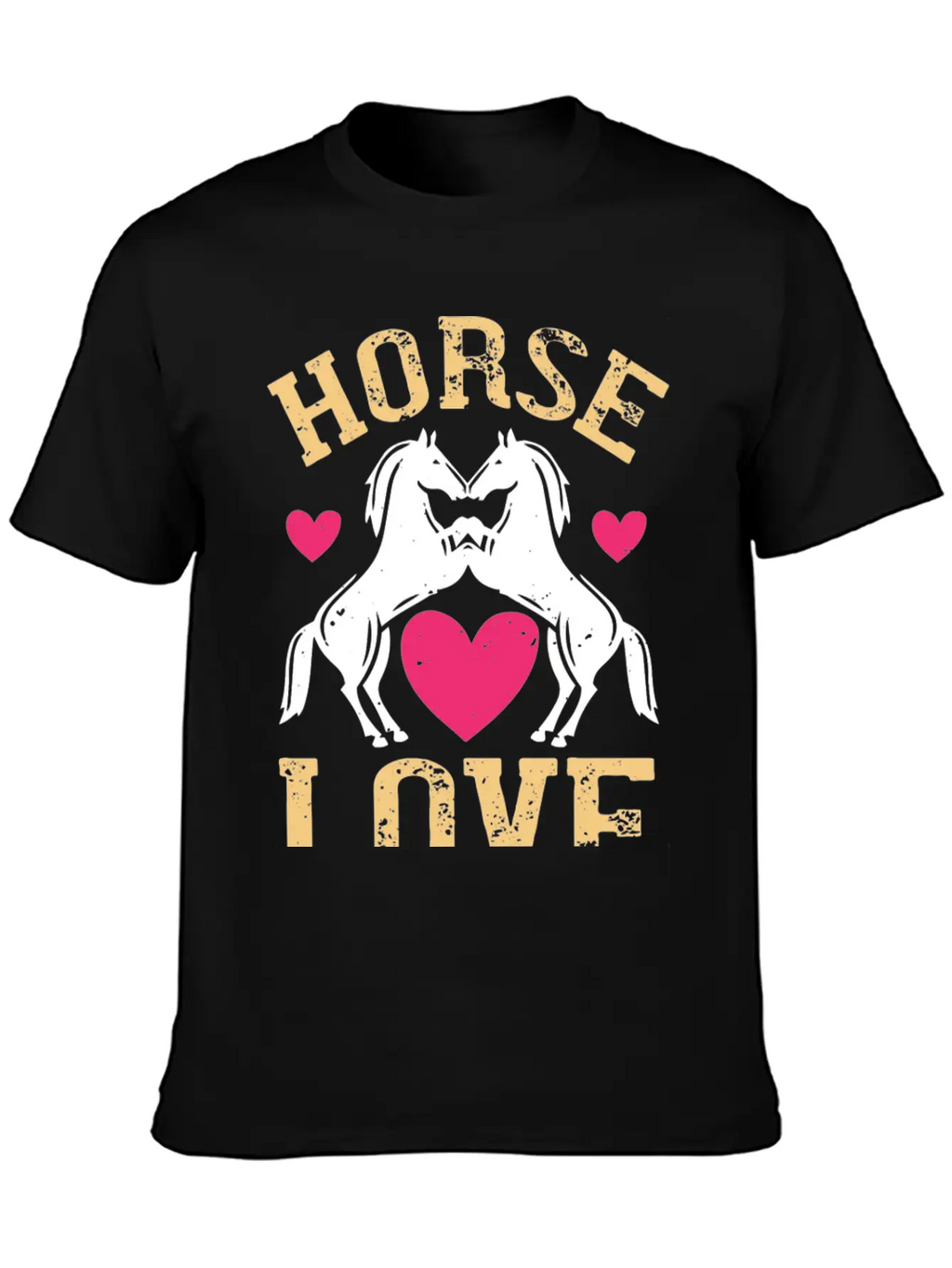 Horse Love Essential Cotton Tee For Daily Outfits – Unisex Style