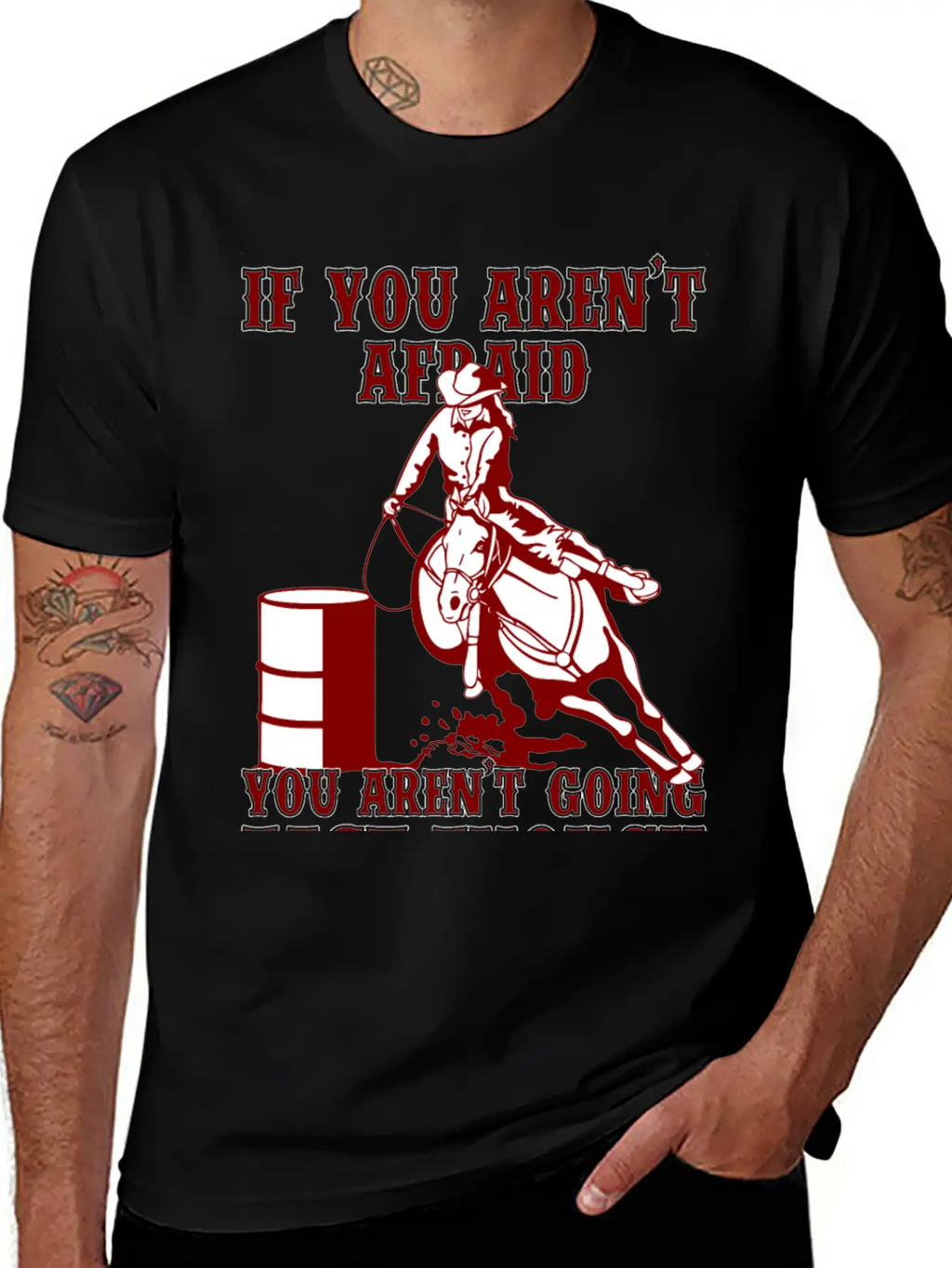 Horse Man - You Aren't Going Fast Enough Classic Fit Graphic Tee For Daily Comfort – Unisex Cotton Shirt