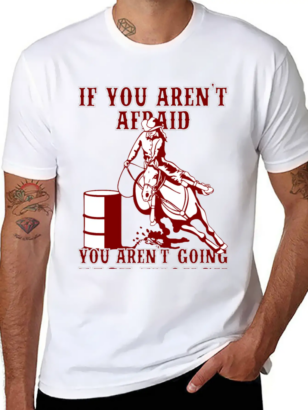 Horse Man - You Aren't Going Fast Enough Classic Fit Graphic Tee For Daily Comfort – Unisex Cotton Shirt
