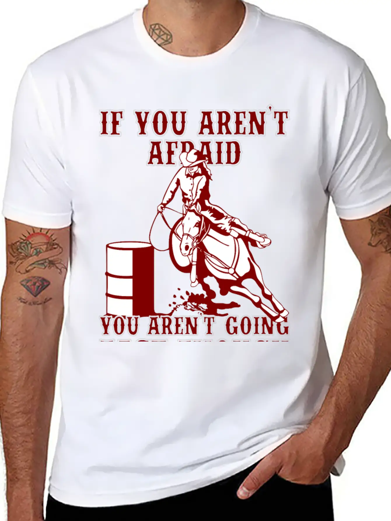 Horse Man - You Aren't Going Fast Enough Classic Fit Graphic Tee For Daily Comfort – Unisex Cotton Shirt