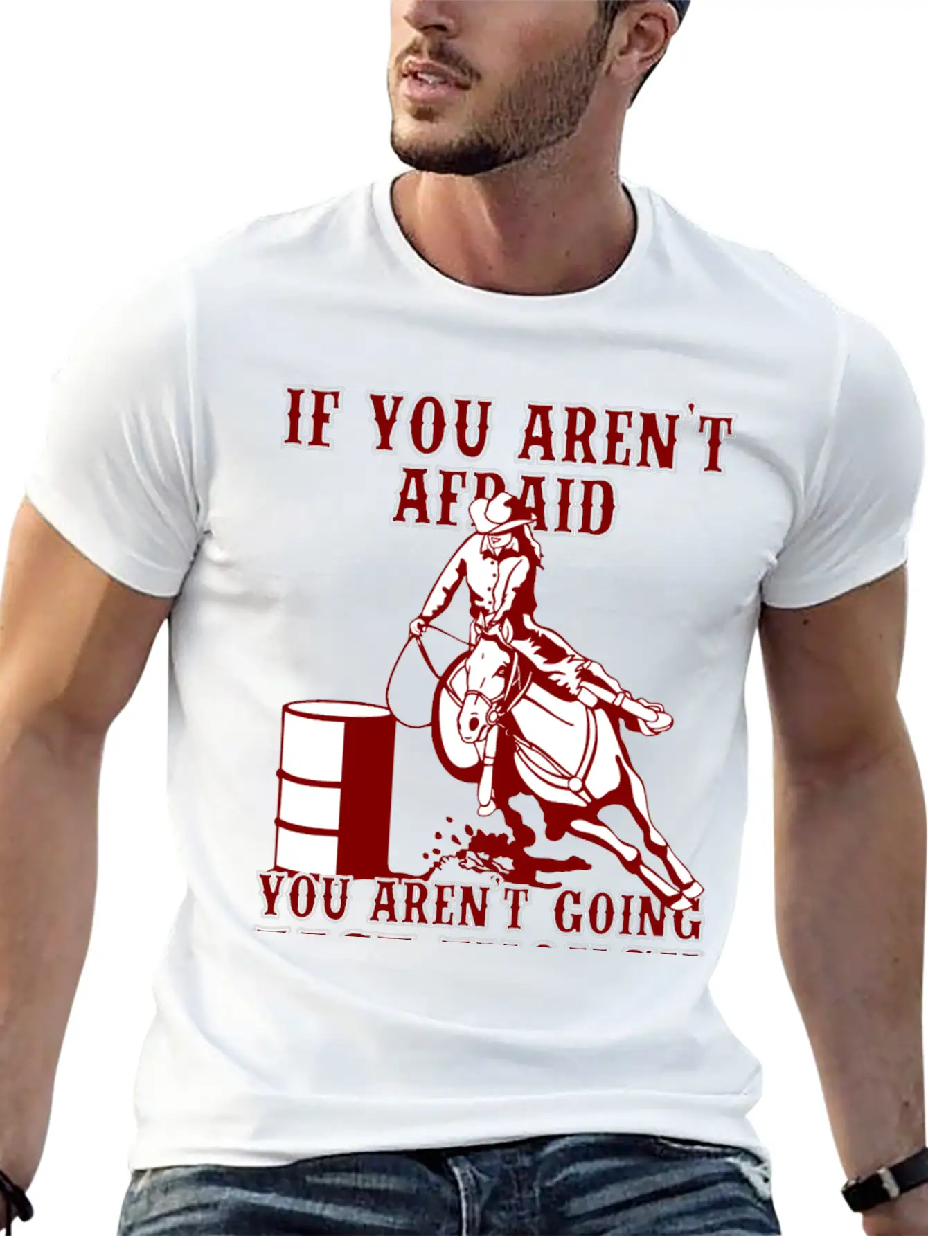Horse Man - You Aren't Going Fast Enough Classic Fit Graphic Tee For Daily Comfort – Unisex Cotton Shirt