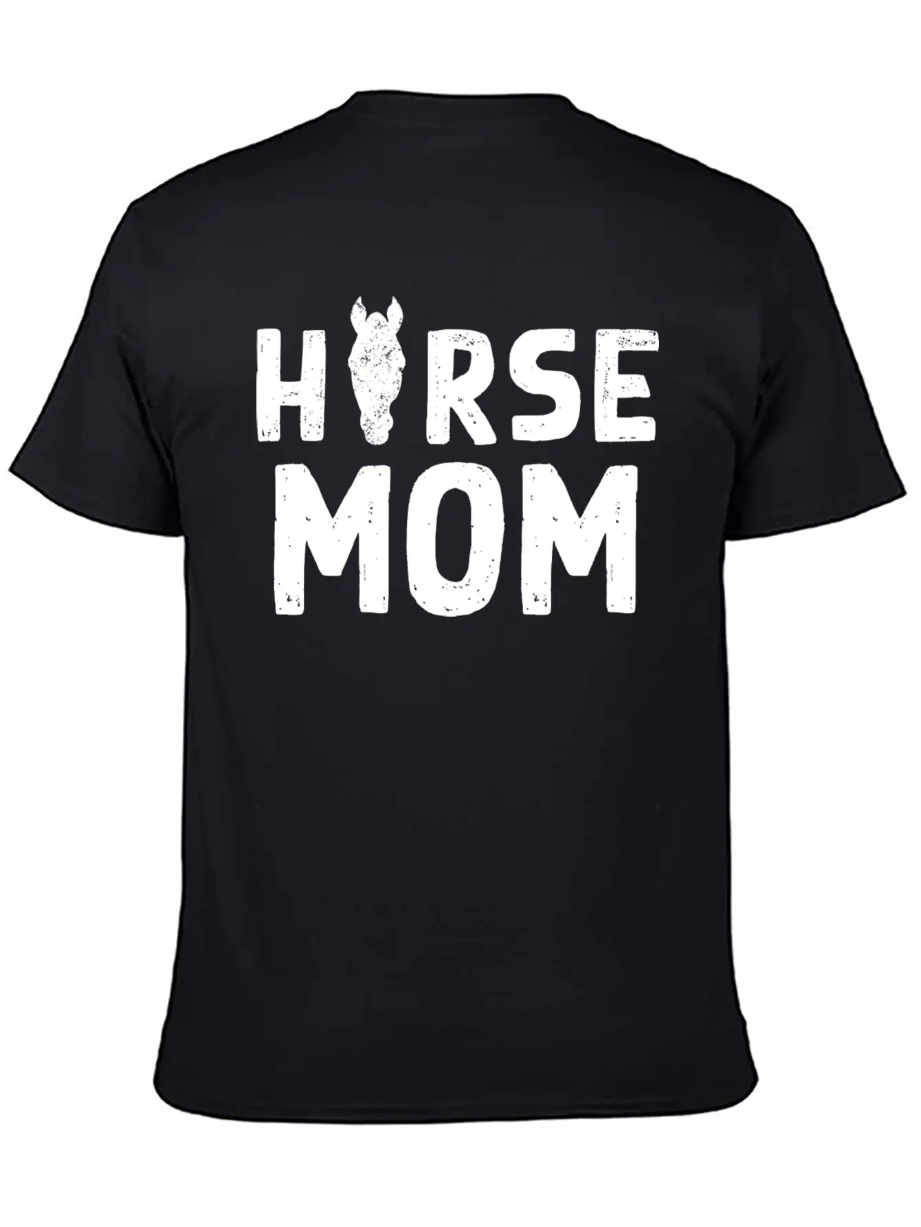 Horse Mom Design For Domestic Horse Pet Owners Breathable Soft Cotton T-Shirt – Timeless Casual Look