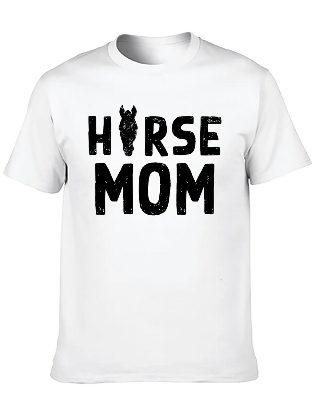 Horse Mom Design For Domestic Horse Pet Owners Breathable Soft Cotton T-Shirt – Timeless Casual Look