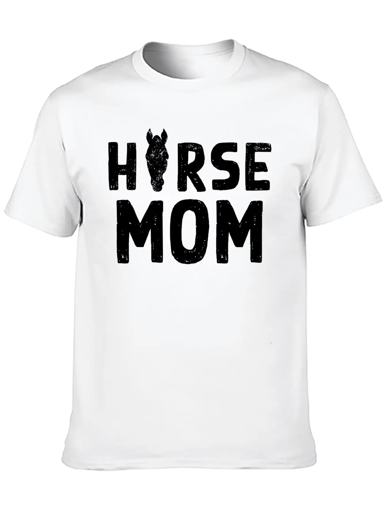 Horse Mom Design For Domestic Horse Pet Owners Breathable Soft Cotton T-Shirt – Timeless Casual Look
