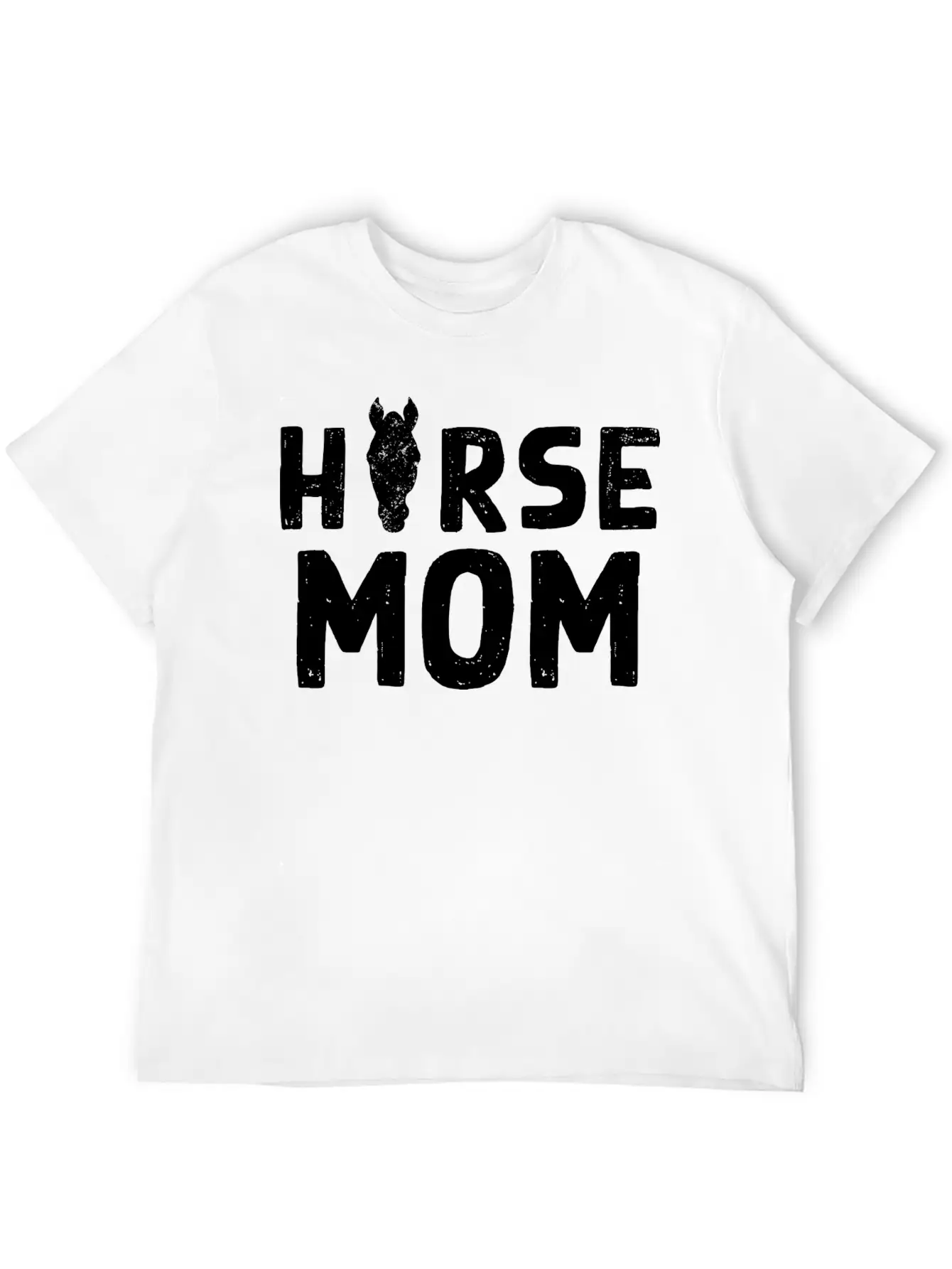 Horse Mom Design For Domestic Horse Pet Owners Breathable Soft Cotton T-Shirt – Timeless Casual Look