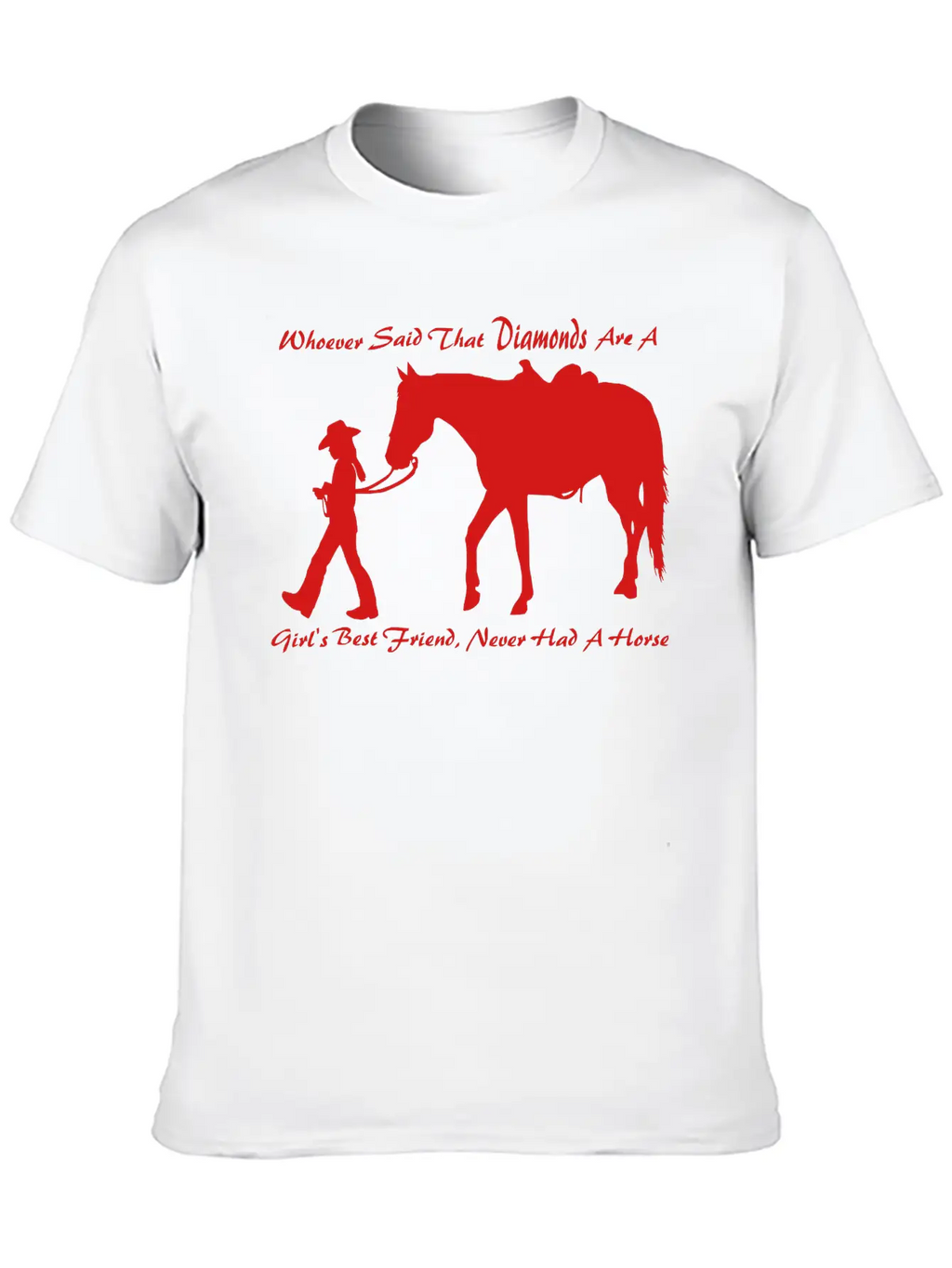 Horse N Diamond Classic Fit Graphic Tee For Daily Comfort – Unisex Cotton Shirt