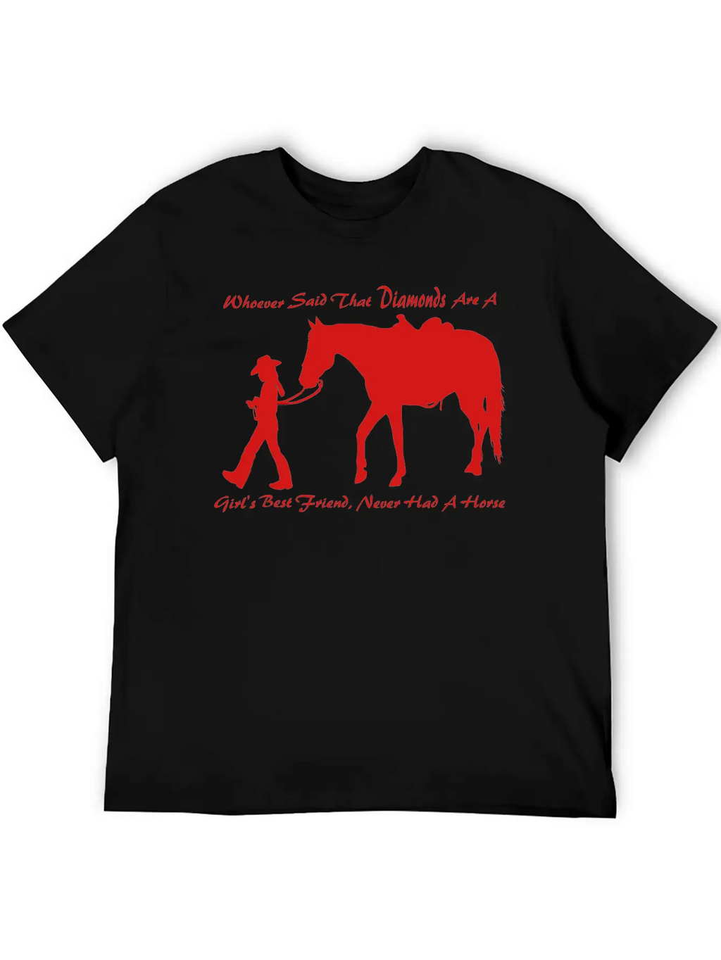 Horse N Diamond Classic Fit Graphic Tee For Daily Comfort – Unisex Cotton Shirt