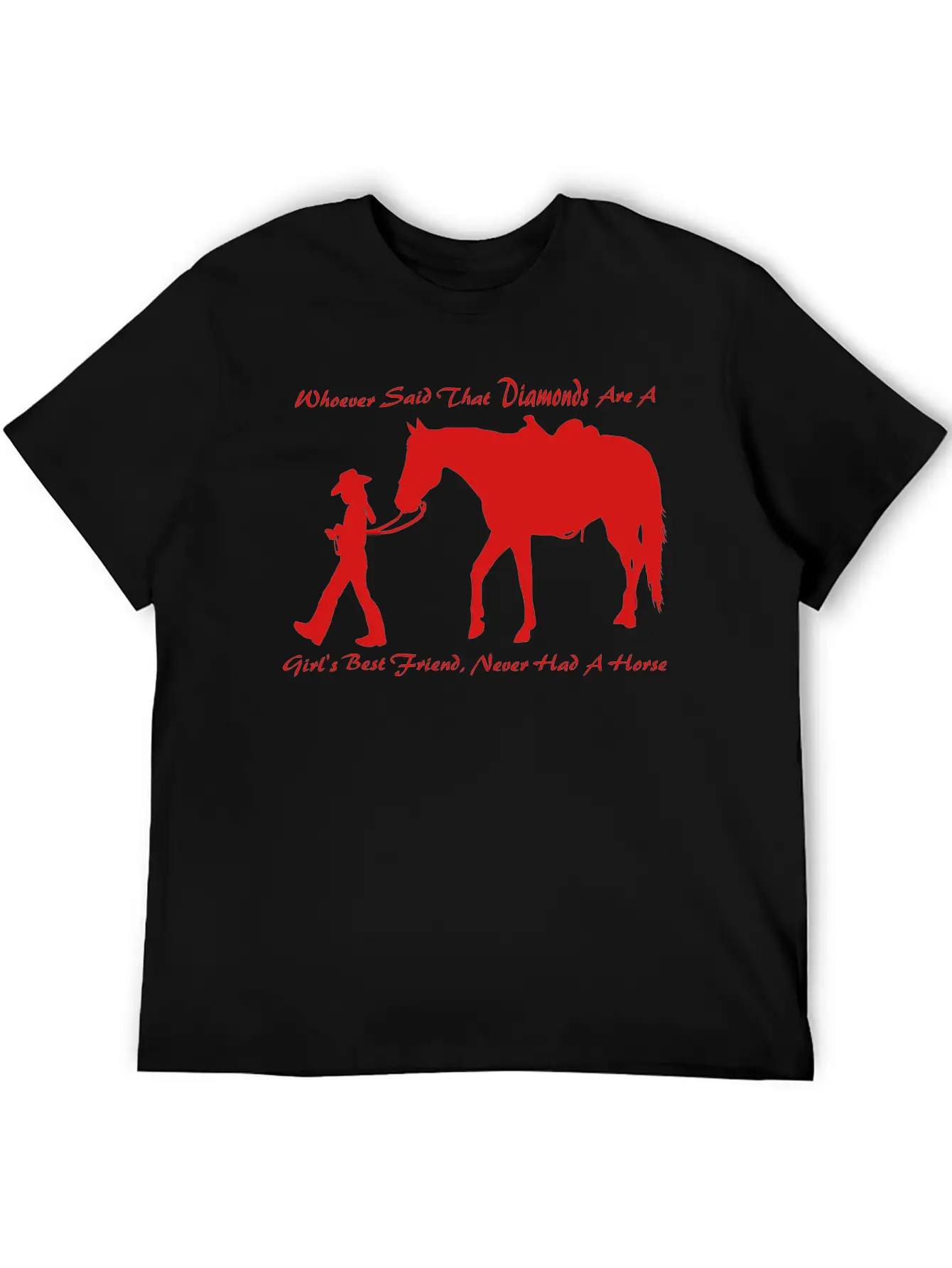 Horse N Diamond Classic Fit Graphic Tee For Daily Comfort – Unisex Cotton Shirt