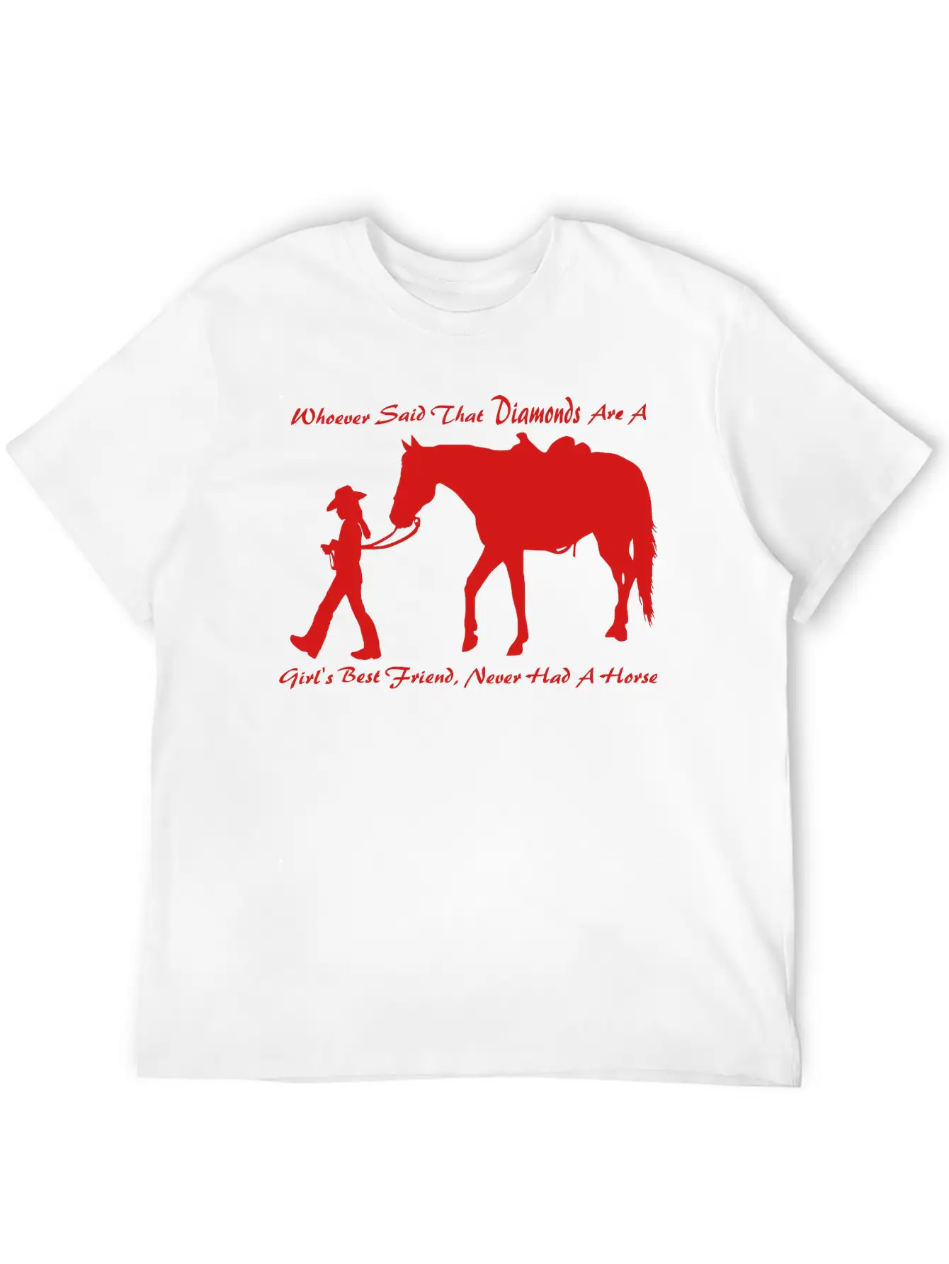 Horse N Diamond Classic Fit Graphic Tee For Daily Comfort – Unisex Cotton Shirt