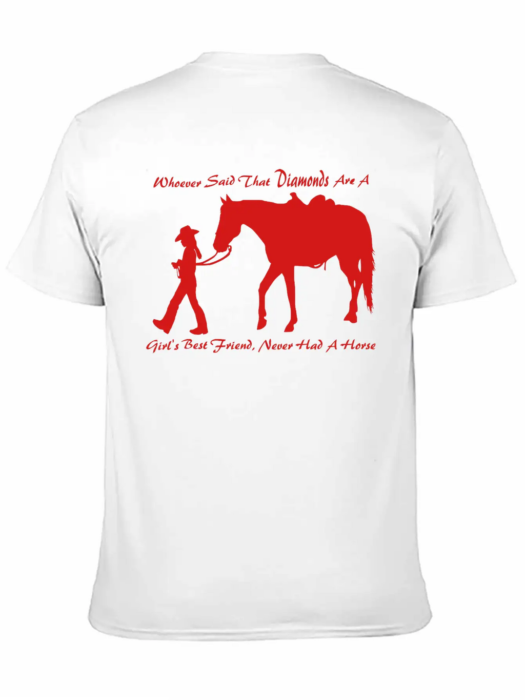 Horse N Diamond Classic Fit Graphic Tee For Daily Comfort – Unisex Cotton Shirt