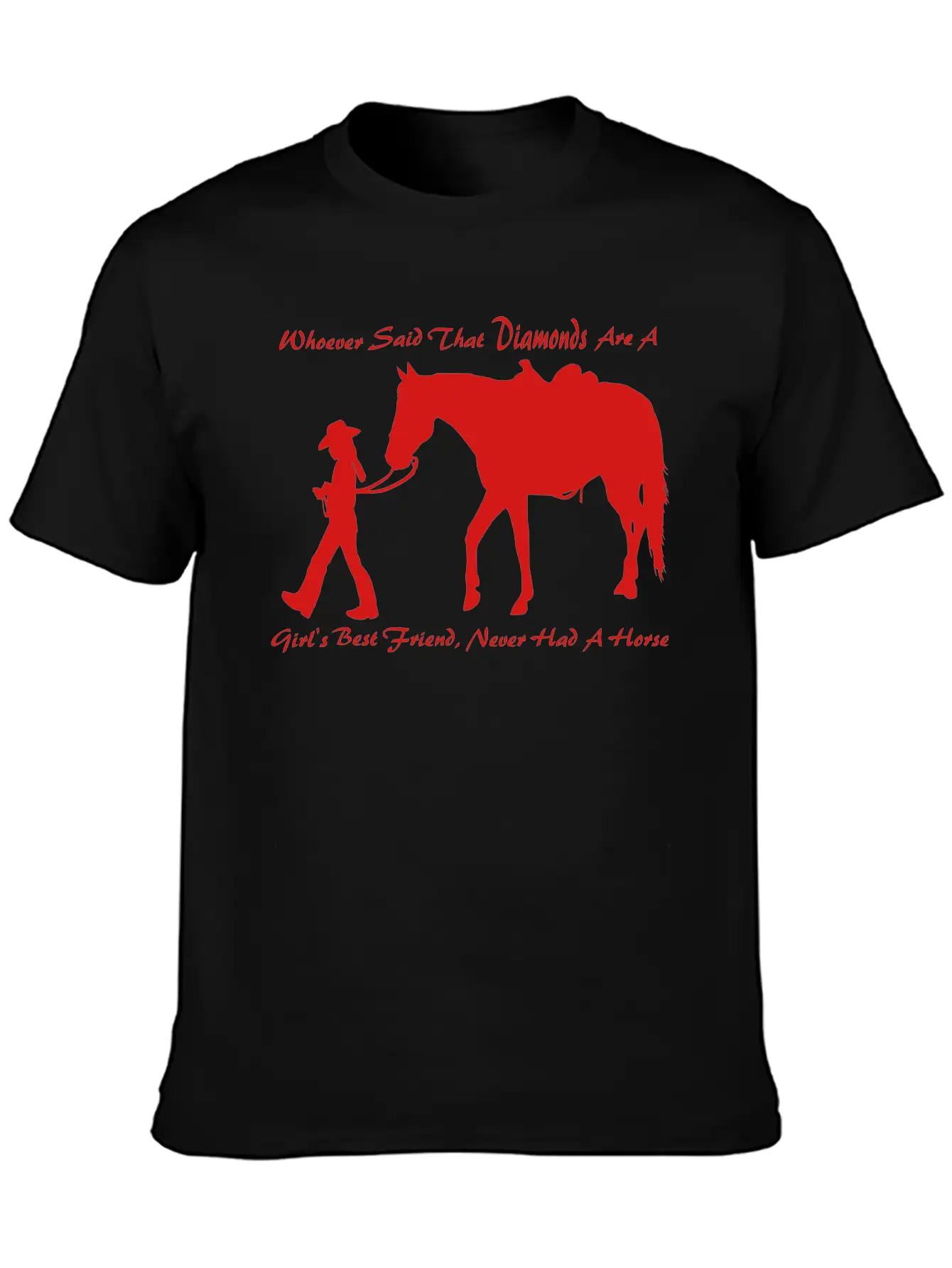 Horse N Diamond Classic Fit Graphic Tee For Daily Comfort – Unisex Cotton Shirt