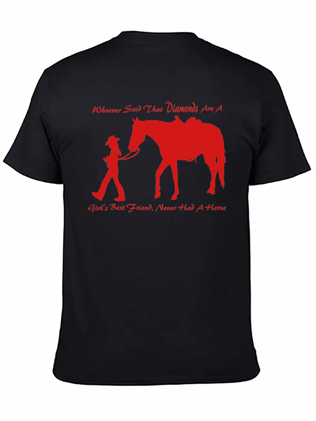 Horse N Diamond Classic Fit Graphic Tee For Daily Comfort – Unisex Cotton Shirt
