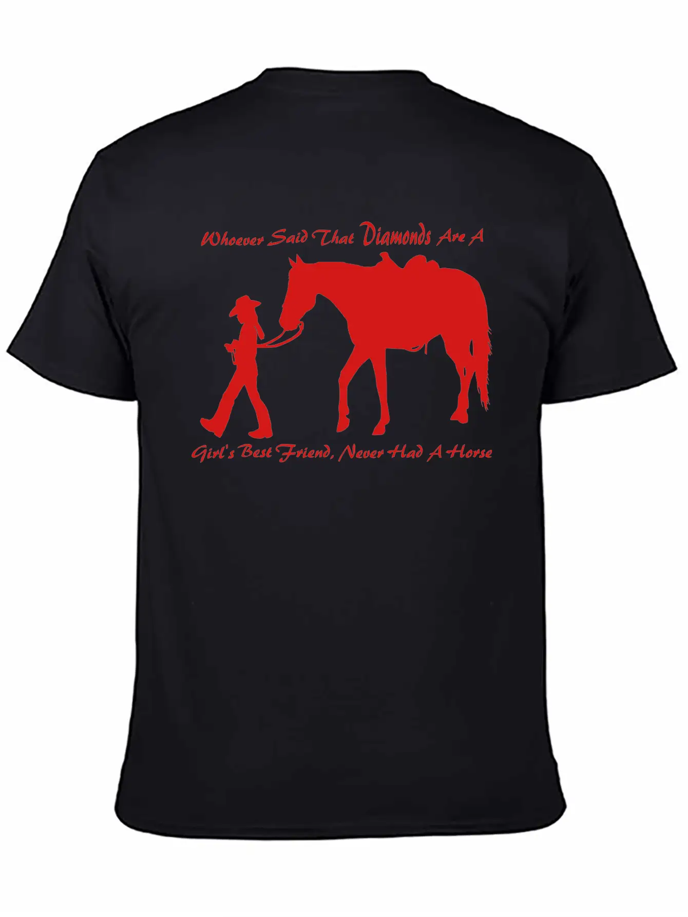 Horse N Diamond Classic Fit Graphic Tee For Daily Comfort – Unisex Cotton Shirt