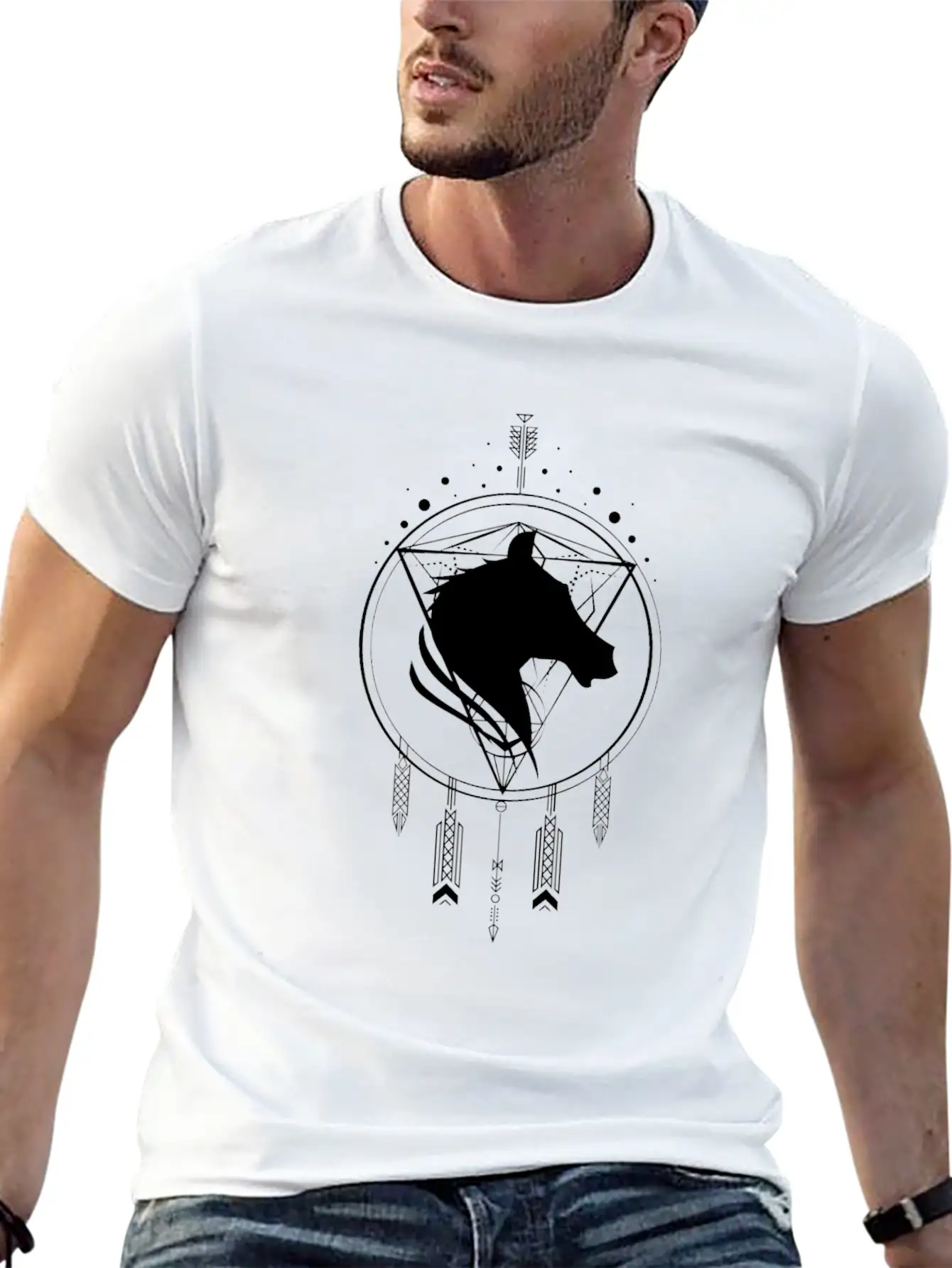 Horse Power Animal Unisex Casual T-Shirt – Clean Design For Daily Comfort