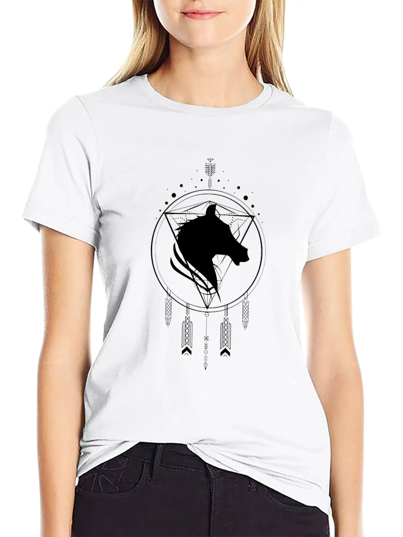 Horse Power Animal Unisex Casual T-Shirt – Clean Design For Daily Comfort
