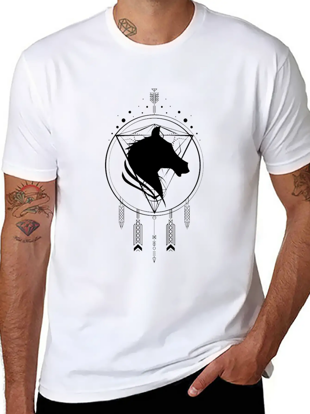 Horse Power Animal Unisex Casual T-Shirt – Clean Design For Daily Comfort