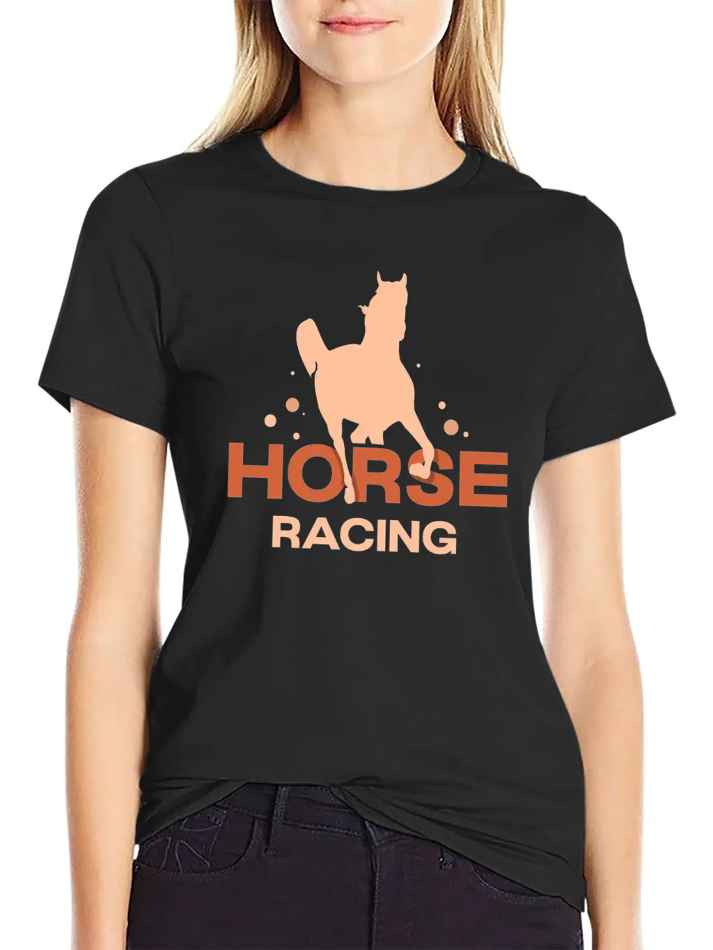 Horse Racing Race Horses Racer Casual Graphic T-Shirt – Simple And Comfortable Daily Wear