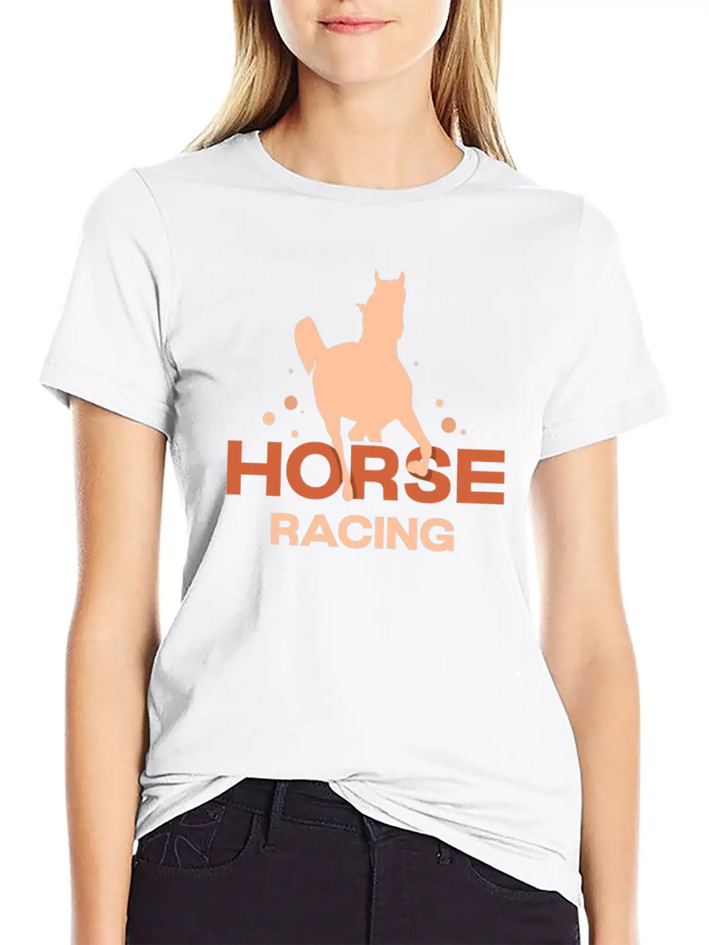 Horse Racing Race Horses Racer Casual Graphic T-Shirt – Simple And Comfortable Daily Wear