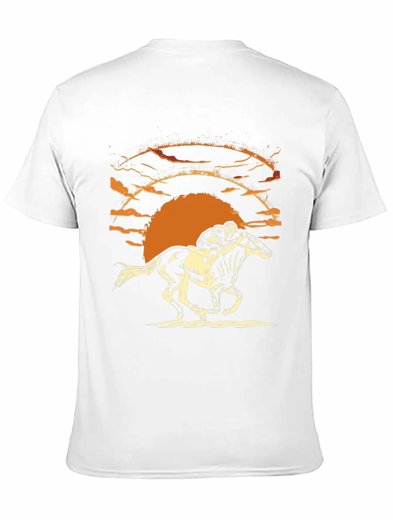 Horse Racing Unisex Casual T-Shirt – Clean Design For Daily Comfort