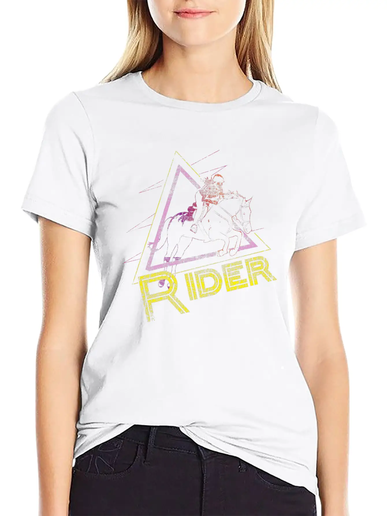 Horse Rider Stylish Everyday T-Shirt – Unisex Basic Cotton Tee