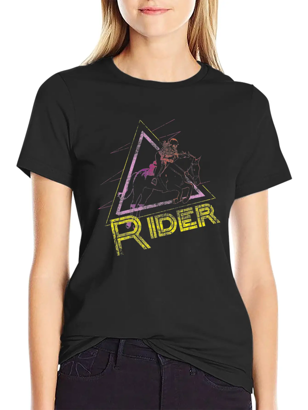 Horse Rider Stylish Everyday T-Shirt – Unisex Basic Cotton Tee