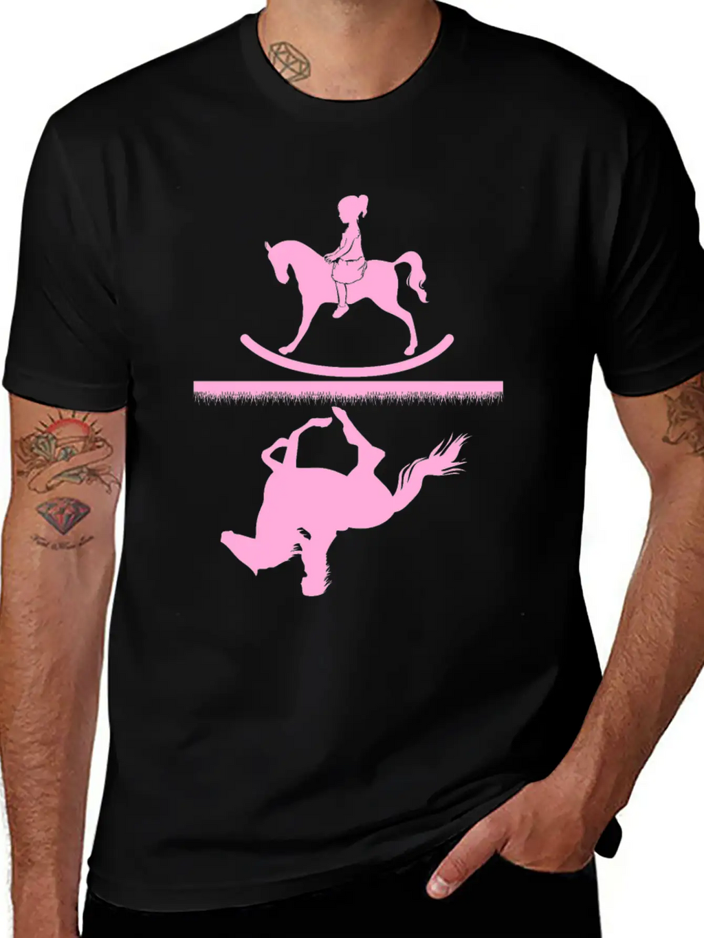Horse Riding Girl Unisex Casual T-Shirt – Clean Design For Daily Comfort