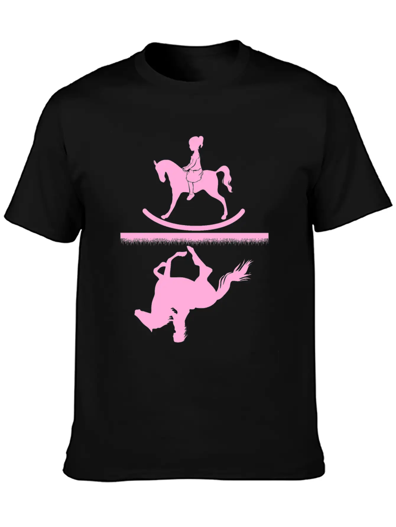 Horse Riding Girl Unisex Casual T-Shirt – Clean Design For Daily Comfort