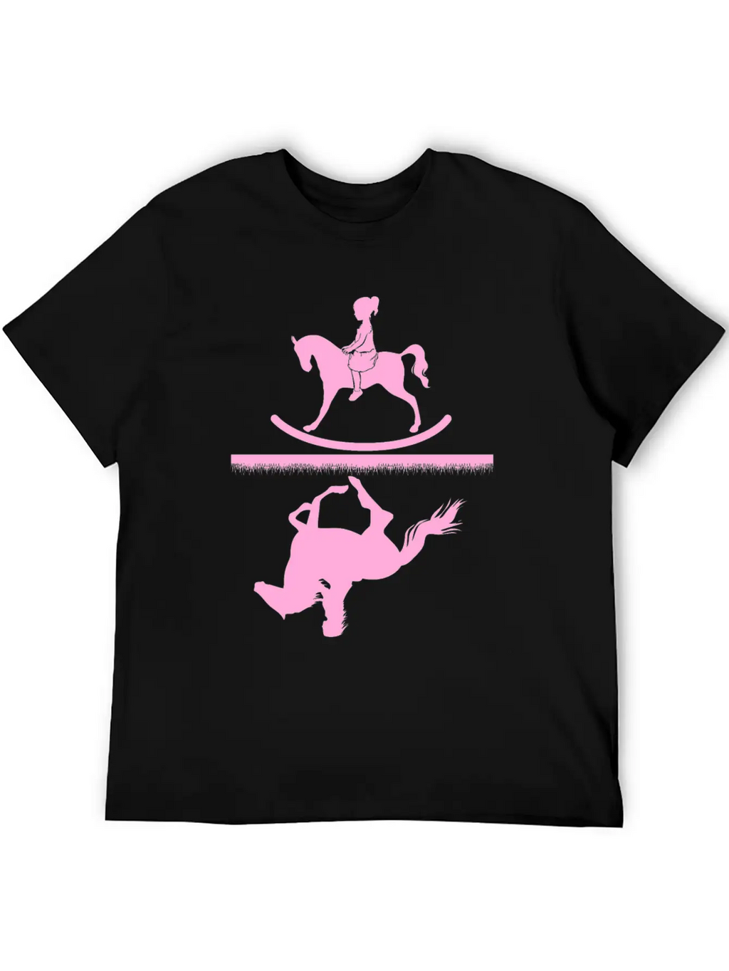 Horse Riding Girl Unisex Casual T-Shirt – Clean Design For Daily Comfort