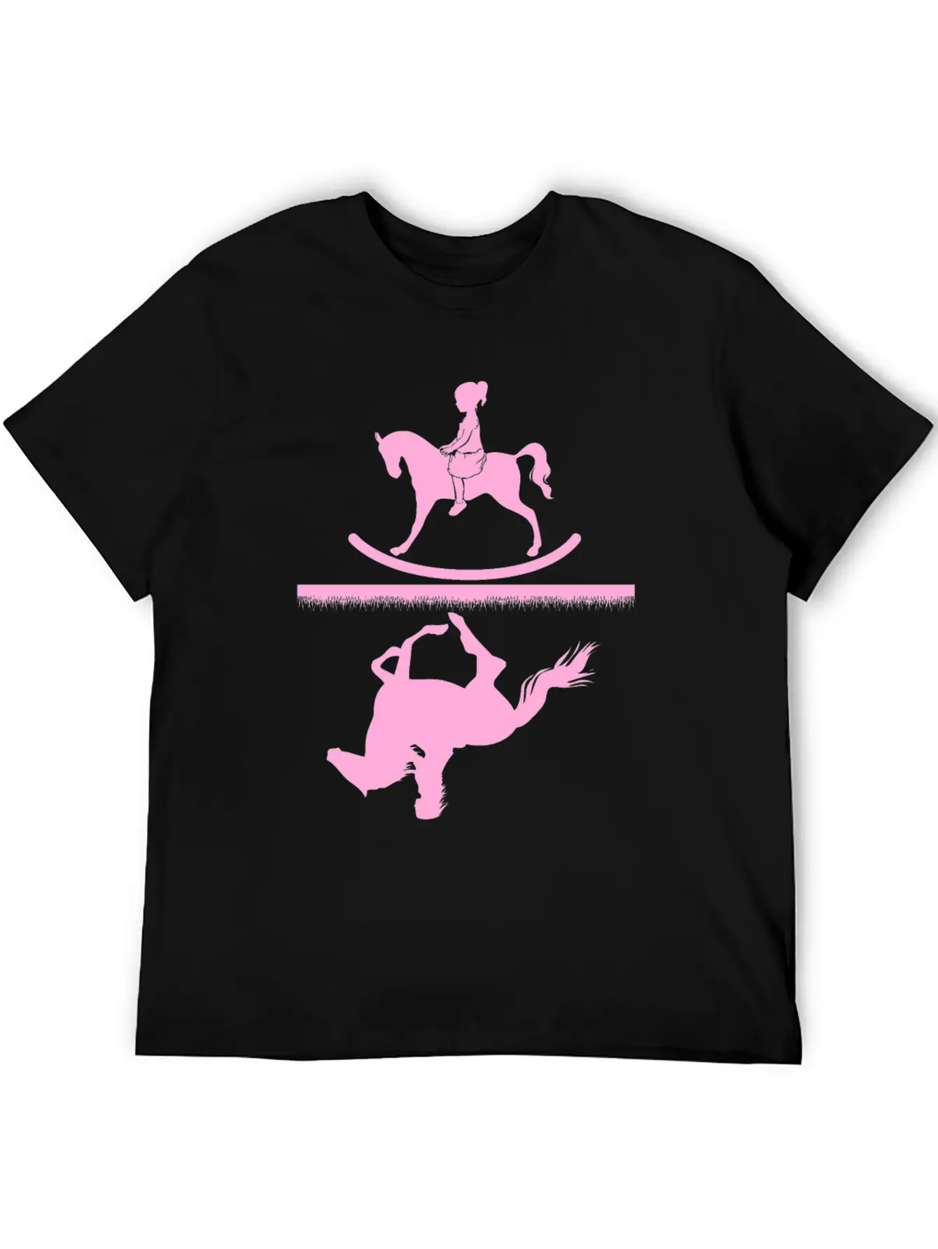 Horse Riding Girl Unisex Casual T-Shirt – Clean Design For Daily Comfort