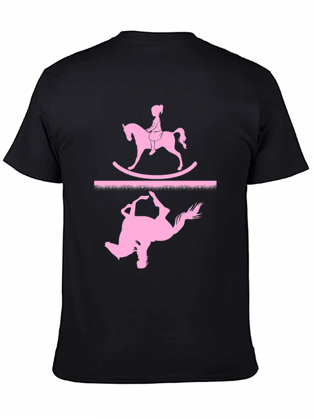 Horse Riding Girl Unisex Casual T-Shirt – Clean Design For Daily Comfort