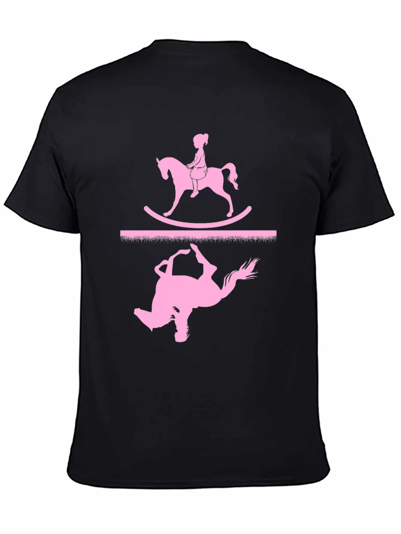 Horse Riding Girl Unisex Casual T-Shirt – Clean Design For Daily Comfort