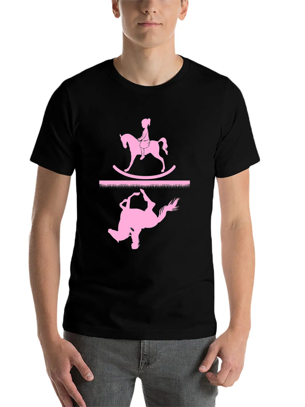 Horse Riding Girl Unisex Casual T-Shirt – Clean Design For Daily Comfort