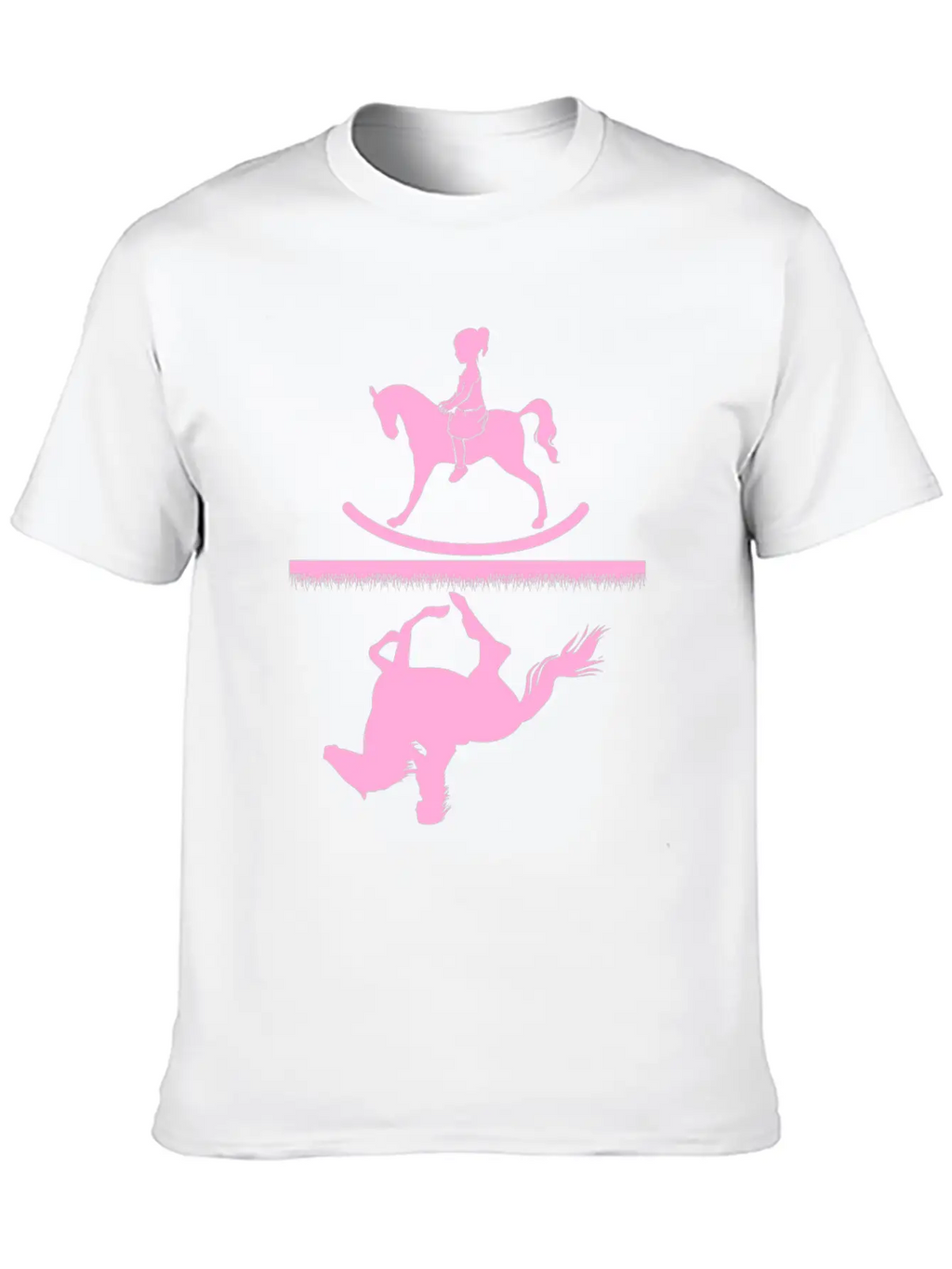 Horse Riding Girl Unisex Casual T-Shirt – Clean Design For Daily Comfort