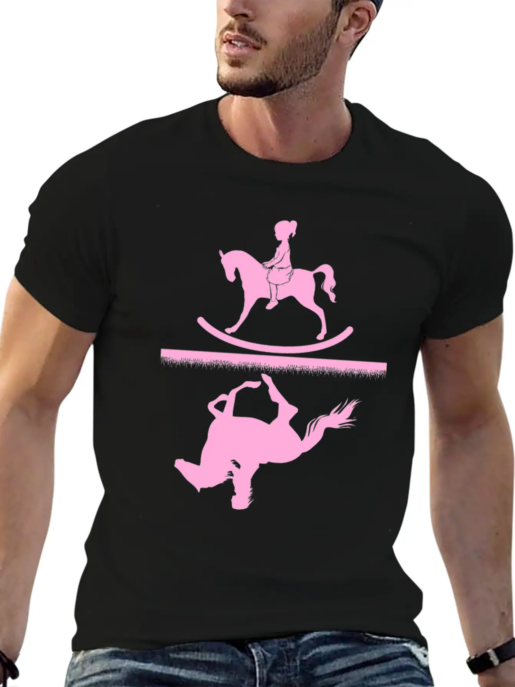 Horse Riding Girl Unisex Casual T-Shirt – Clean Design For Daily Comfort