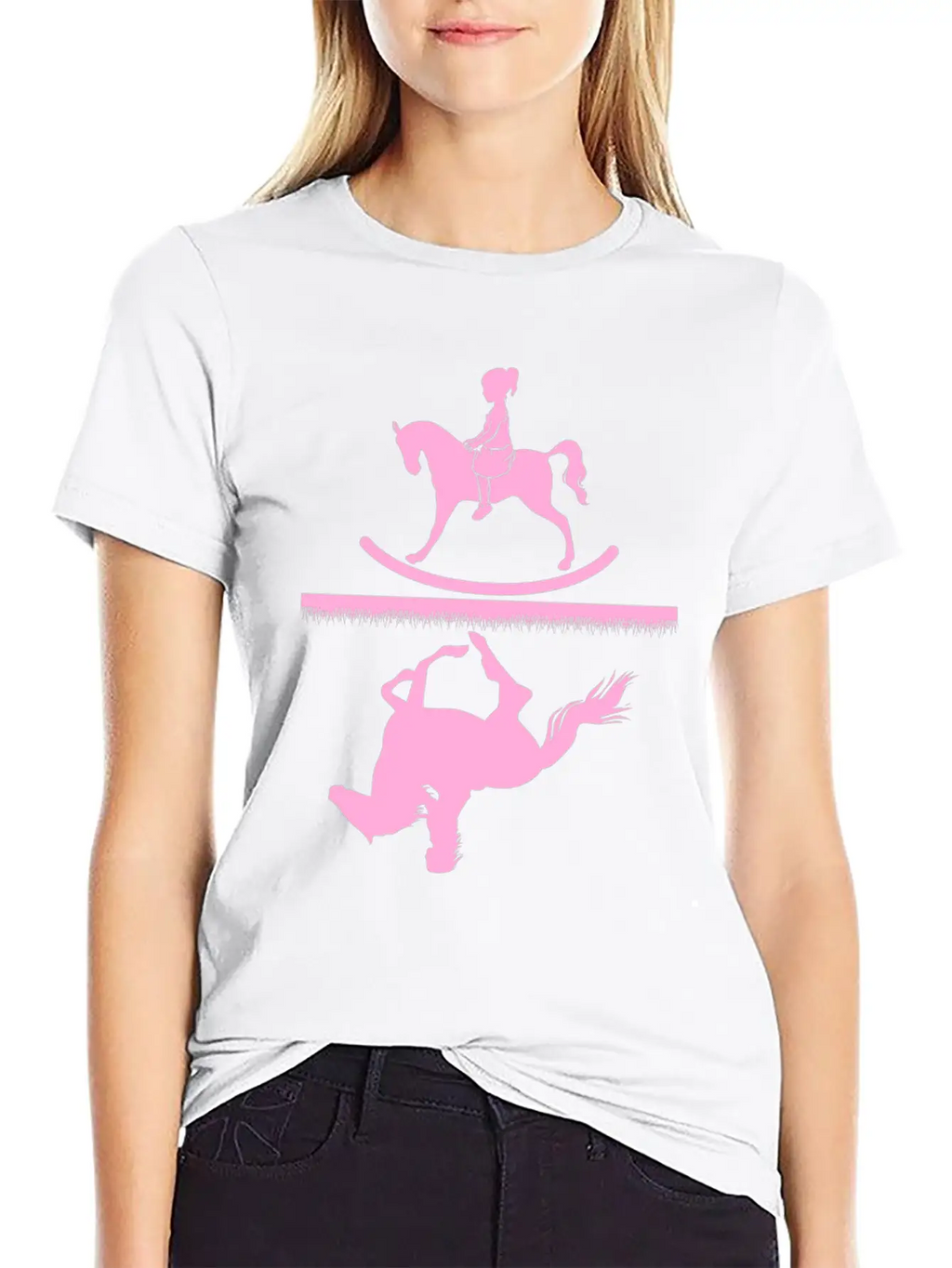 Horse Riding Girl Unisex Casual T-Shirt – Clean Design For Daily Comfort
