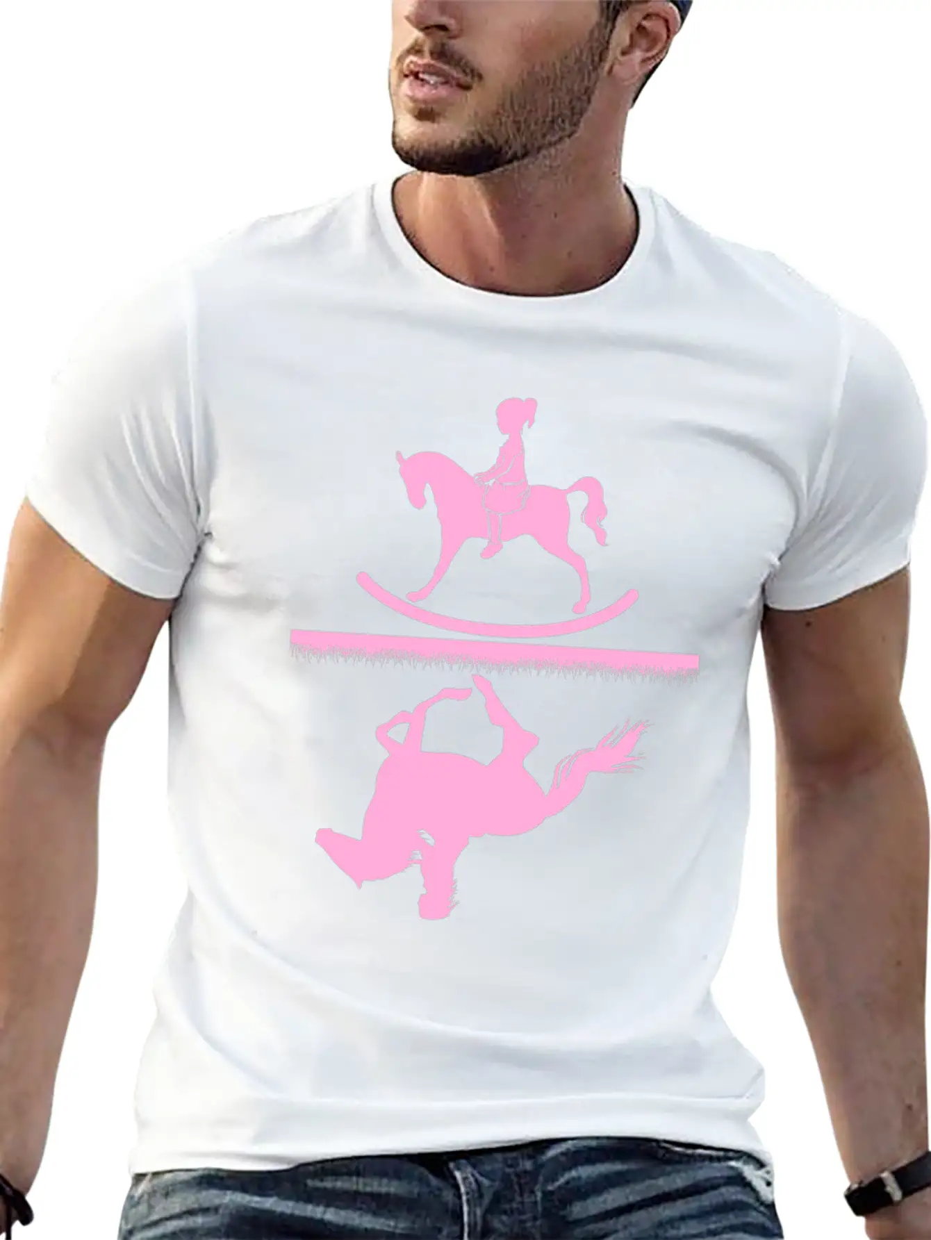 Horse Riding Girl Unisex Casual T-Shirt – Clean Design For Daily Comfort
