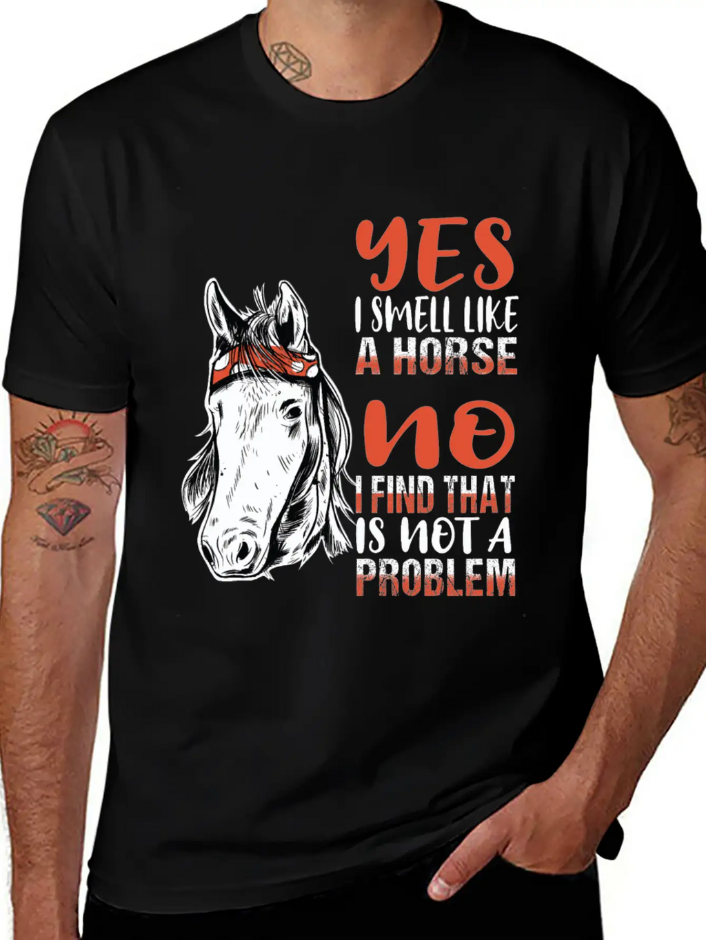 Horse Riding Horses Smell Scent Stylish Everyday T-Shirt – Unisex Basic Cotton Tee