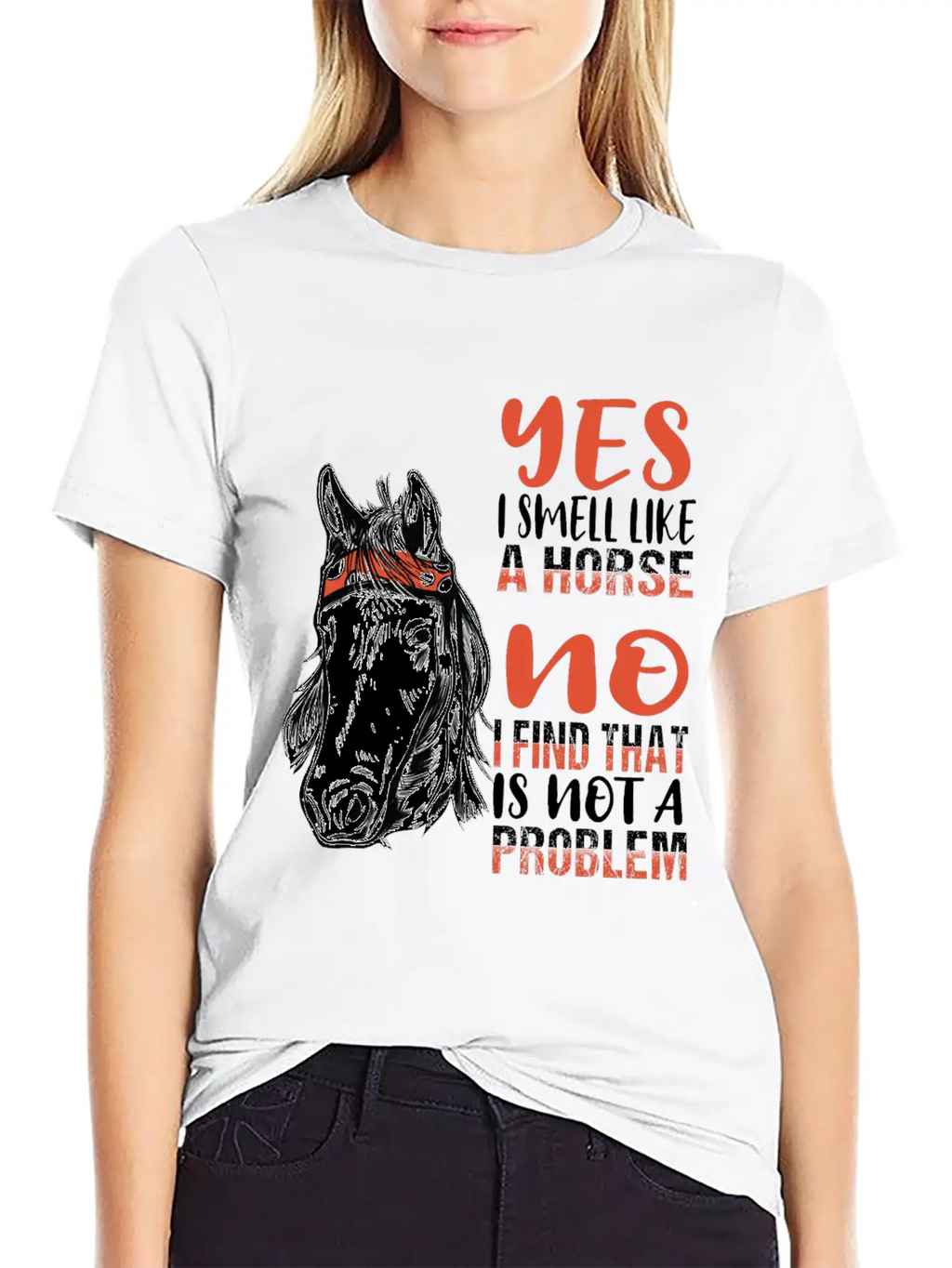 Horse Riding Horses Smell Scent Stylish Everyday T-Shirt – Unisex Basic Cotton Tee