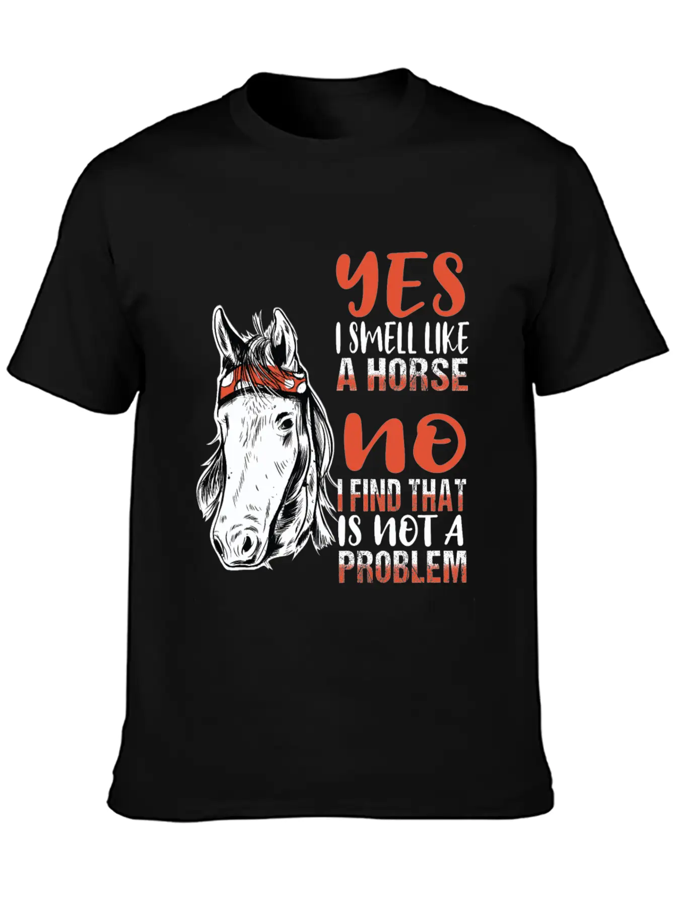 Horse Riding Horses Smell Scent Stylish Everyday T-Shirt – Unisex Basic Cotton Tee