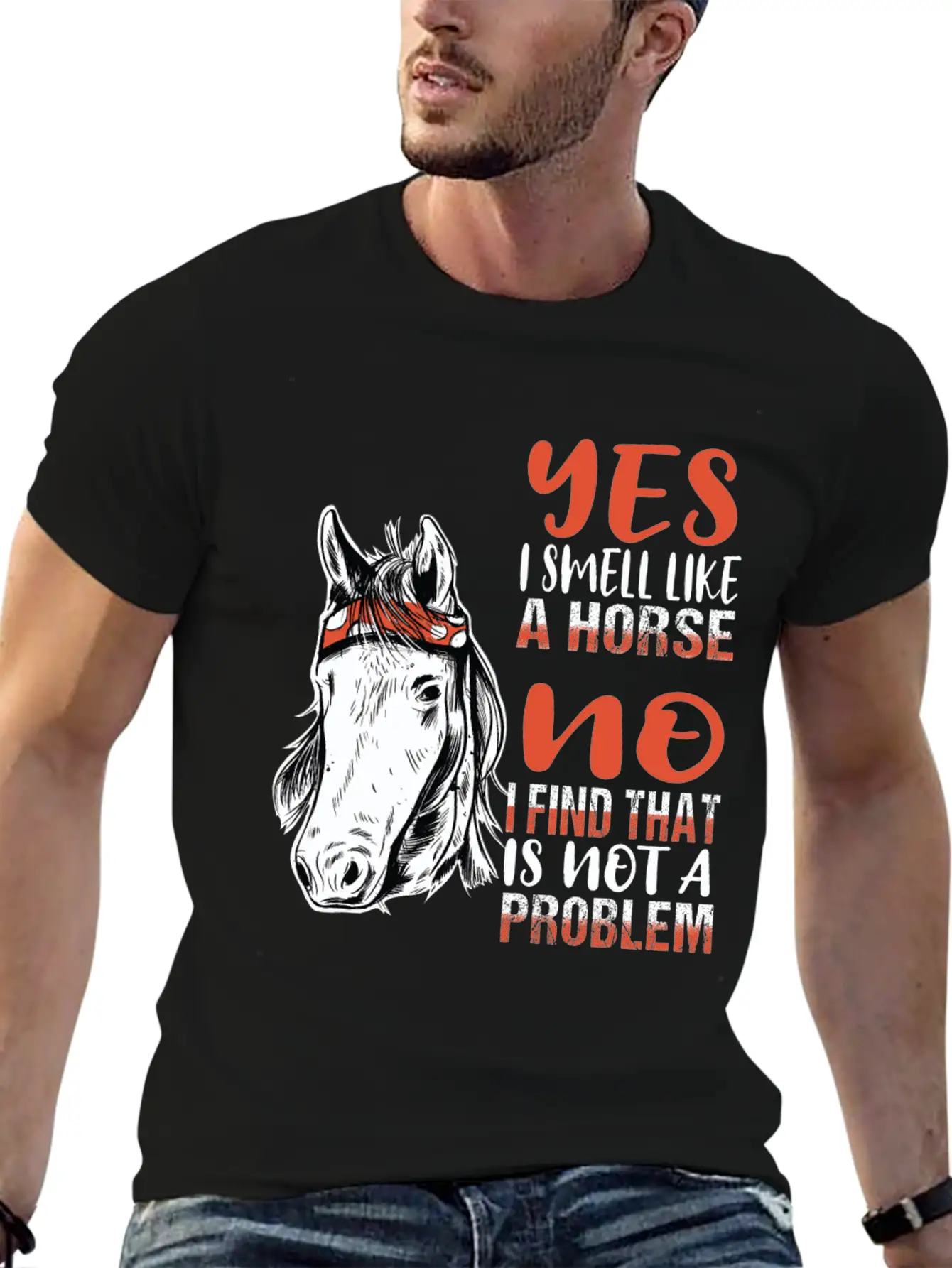 Horse Riding Horses Smell Scent Stylish Everyday T-Shirt – Unisex Basic Cotton Tee