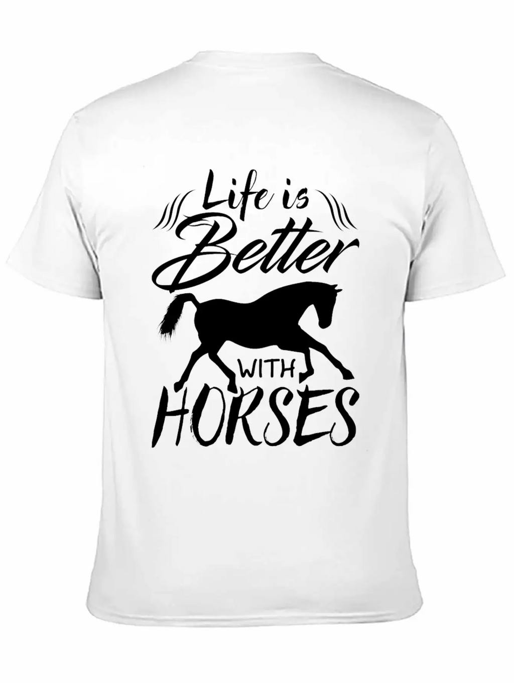 Horse Riding Makes Life Better Stylish Everyday T-Shirt – Unisex Basic Cotton Tee