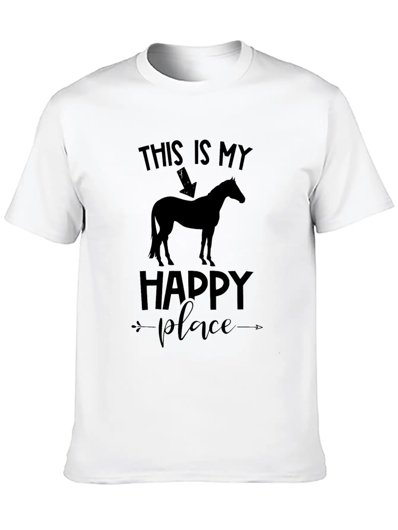 Horse Riding Unisex Short Sleeve Soft Cotton T-Shirt – Casual Everyday Wear
